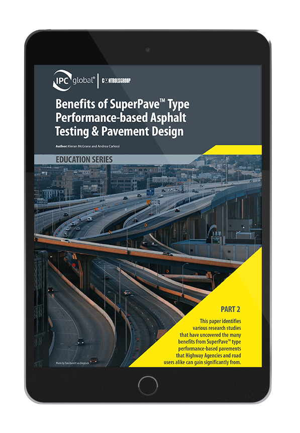 This digital white paper identifies various research studies that have uncovered the many benefits from SuperPaveTM type performance-based pavements that Highway Agencies and road users alike can gain from.
